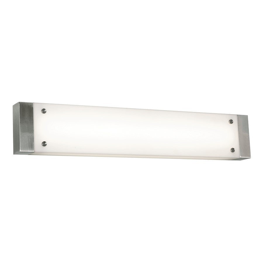 AFX Lighting Avanti 1 Light LED Wall Sconce, Nickel/White