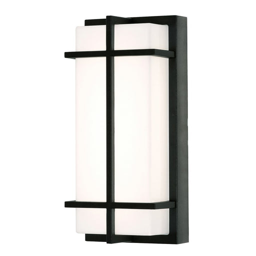 AFX Lighting August 1LT 12" LED Outdoor Sconce, Black/White - AUGW0612LAJMVBK