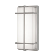 AFX Lighting August 1LT 12'' LED Outdoor Sconce, Nickel/White - AUGW0612LAJMVNP