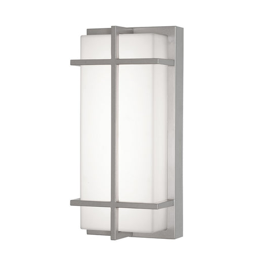 AFX Lighting August 1LT 12'' LED Outdoor Sconce, Nickel/White - AUGW0612LAJMVNP