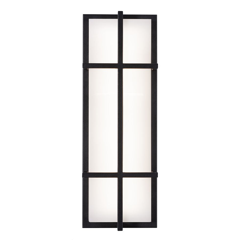 AFX Lighting August 1LT 20'' LED Outdoor Sconce, Black/White