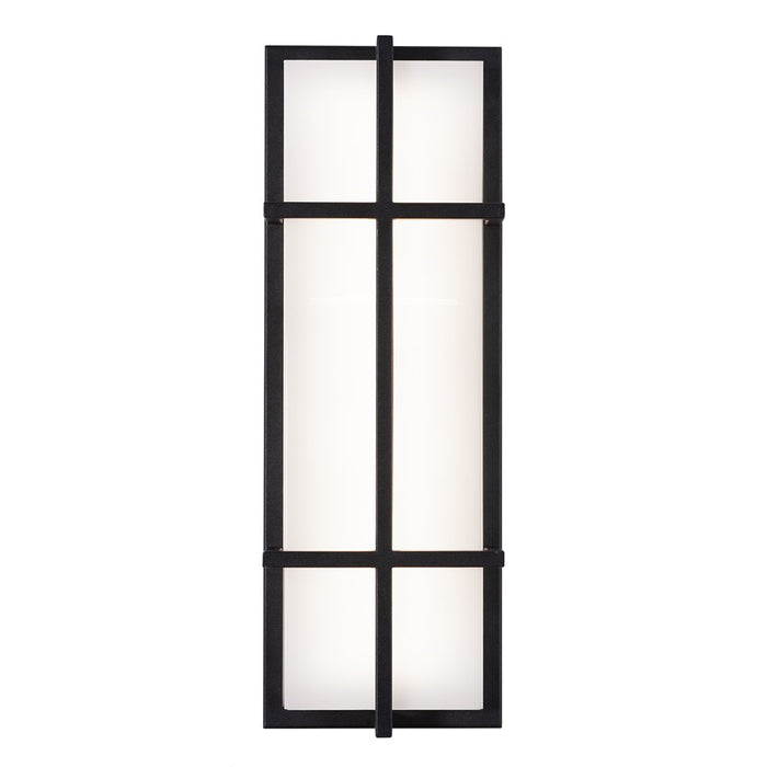 AFX Lighting August 1LT 20'' LED Outdoor Sconce, Black/White