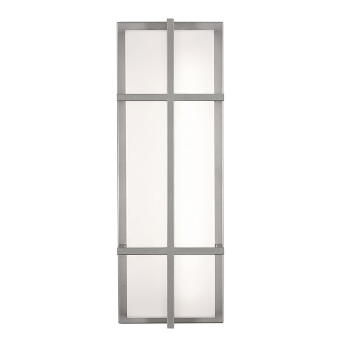 AFX Lighting August 1LT 20'' LED Outdoor Sconce, Nickel/White