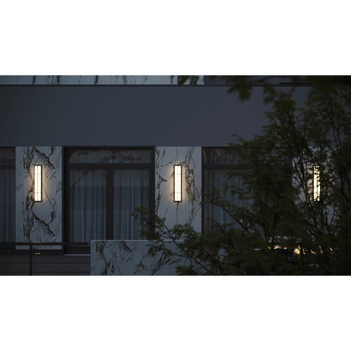 AFX Lighting August 1LT 36'' LED Outdoor Sconce, Black/White