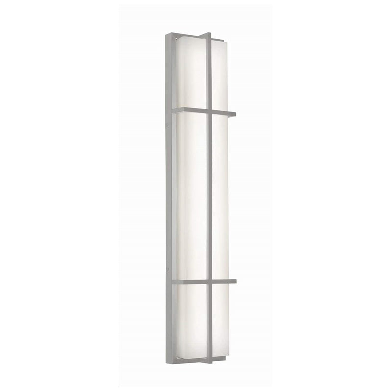 AFX Lighting August 1LT 36'' LED Outdoor Sconce, Nickel/White - AUGW0736LAJMVNP