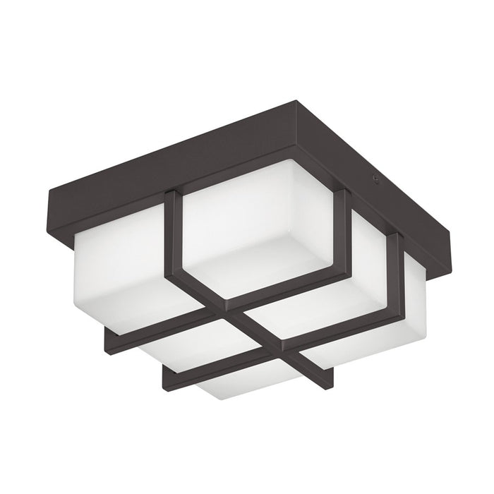 AFX Lighting August 1LT 8" LED Outdoor Flush, Black/White - AUGW0808LAJMVBK