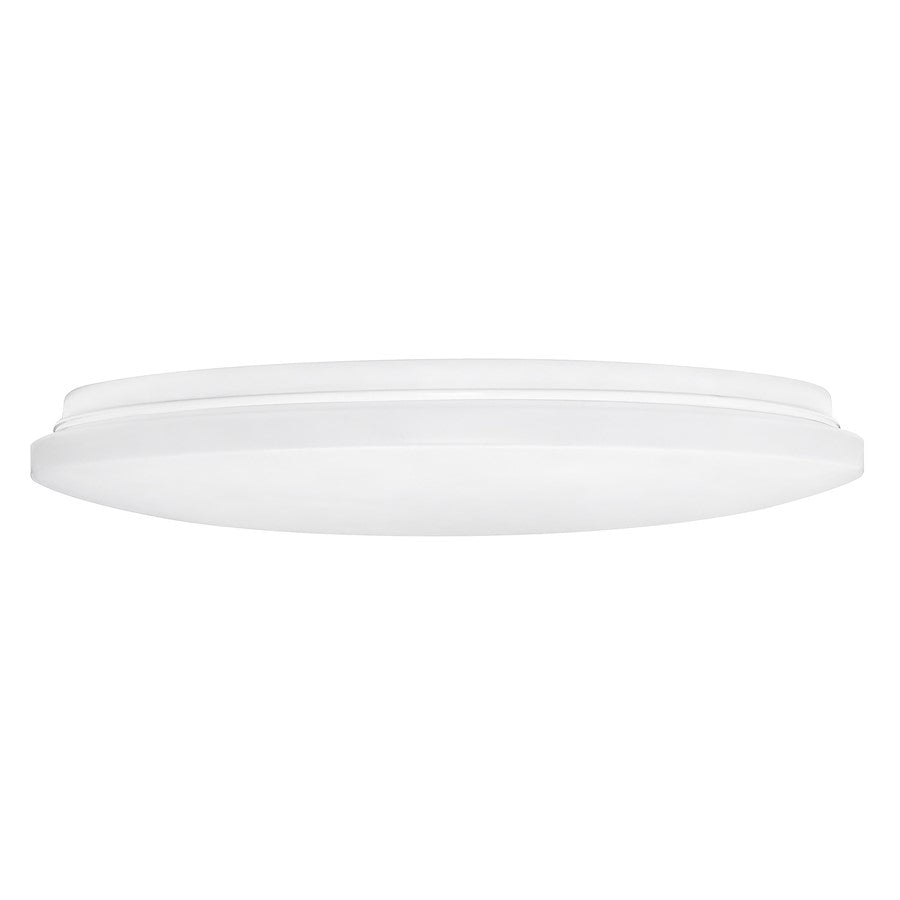 AFX Lighting Aurora 1 Light 15" Flush Mount, White/White