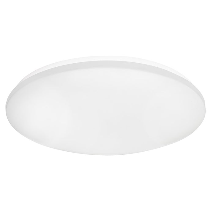 AFX Lighting Aurora 1 Light 19" Flush Mount, White/White - AURF19LAJD1WH