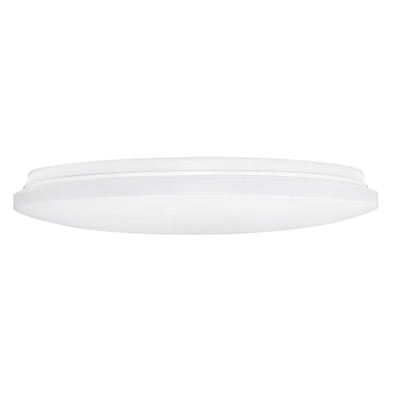 AFX Lighting Aurora 1 Light 19" Flush Mount, White/White