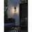 AFX Lighting Avery 1Lt 19" LED Outdoor Wall Sconce/20W, BK/WH