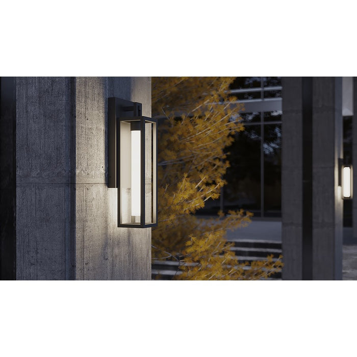 AFX Lighting Avery 1Lt 24" LED Outdoor Wall Sconce/25W, BK/WH