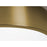AFX Lighting Bailey 1Lt 12" Flush Mount, Antique Brass/Frosted