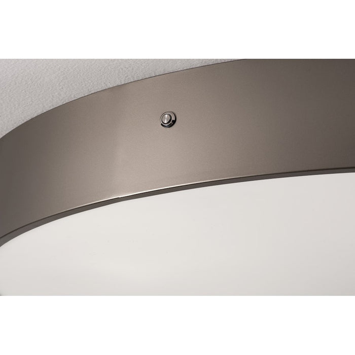 AFX Lighting Bailey 1Lt 12" LED Ceiling Light, Nickel/Frosted