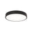 AFX Lighting Bailey 1 Light 14" LED Ceiling Light, Black/Frosted