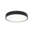 AFX Lighting Bailey 1 Light 14" LED Ceiling Light, Black/Frosted - BAYF14LAJUDBK