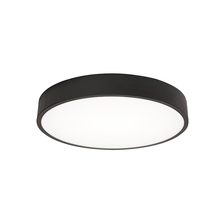 AFX Lighting Bailey 1 Light 14" LED Ceiling Light, Black/Frosted - BAYF14LAJUDBK