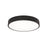 AFX Lighting Bailey 1 Light 14" LED Ceiling Light, Black/Frosted