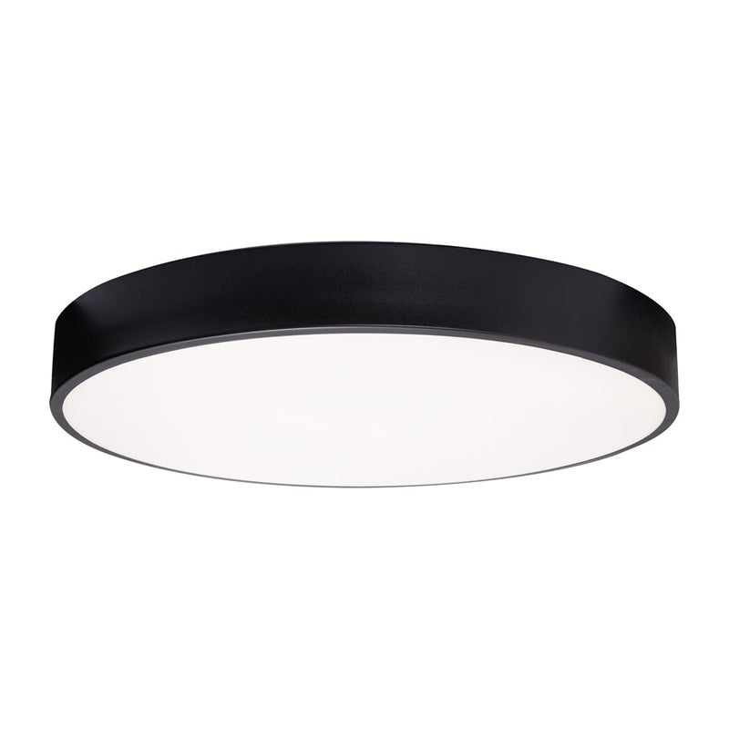 AFX Lighting Bailey 1 Light 19" LED Ceiling Light, Black/Frosted