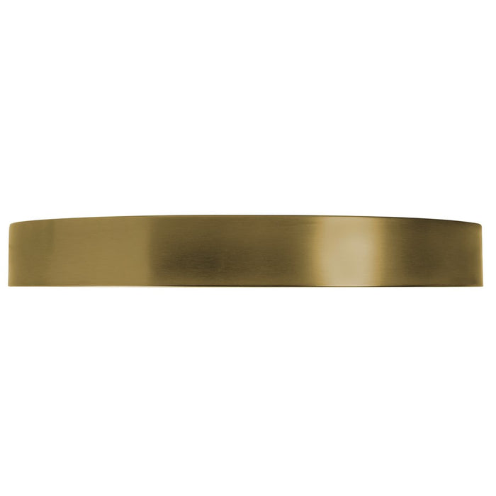 AFX Lighting Bailey 1Lt 19" Flush Mount, Antique Brass/Frosted