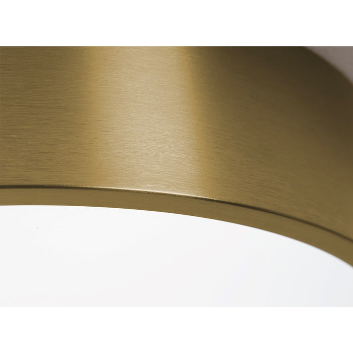 AFX Lighting Bailey 1Lt 19" Flush Mount, Antique Brass/Frosted