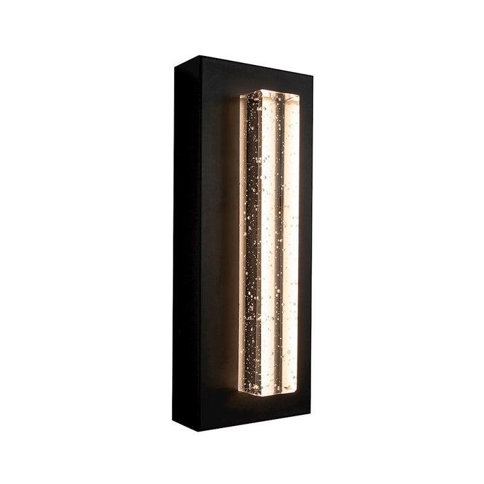 AFX Lighting Beam 1Lt 12" Outdoor Sconce, Black/Clear Seeded - BEAW0512LAJUDBK