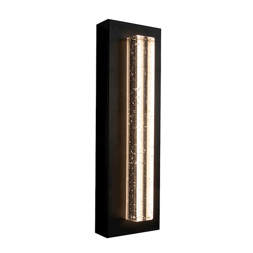 AFX Lighting Beam 1Lt 18" Outdoor Sconce, Black/Clear Seeded - BEAW0518LAJUDBK