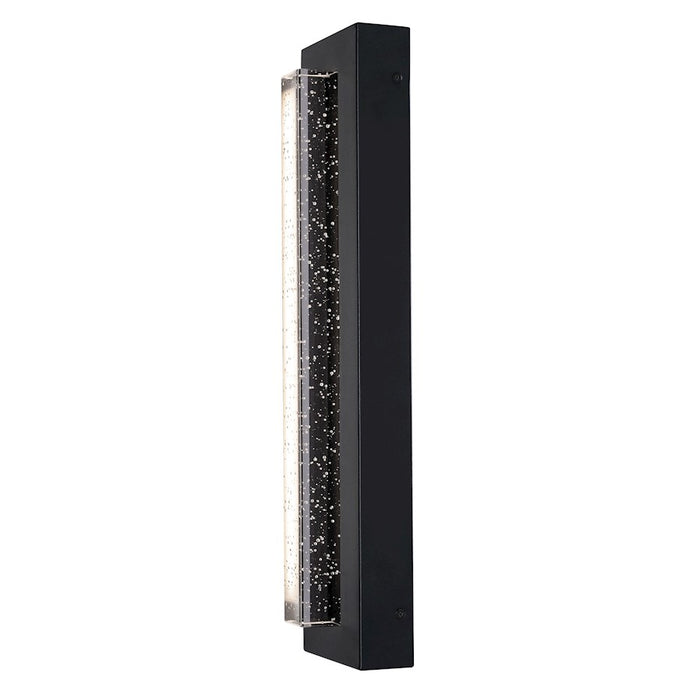 AFX Lighting Beam 1Lt 18" Outdoor Sconce, Black/Clear Seeded