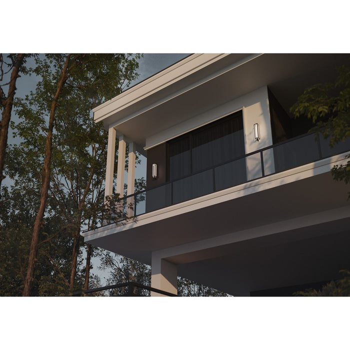 AFX Lighting Blake 1 Light LED 24" Outdoor Sconce, Black/Black