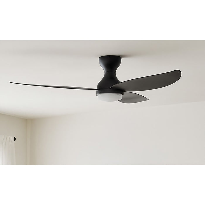 AFX Lighting Banks 1Lt 52" 3 Blade LED Ceiling Fan, BK/FR