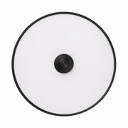 AFX Boswell 10in LED Flush Mount | Modern Black and White Glass | Bedroom & Hallway | 10.25 x 10.25 x 3.25 in | Model BOSF11LAJD1BK