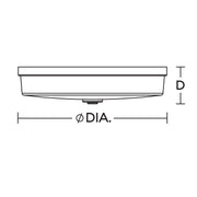 AFX Boswell 10in LED Flush Mount | Modern Satin Nickel and White Glass | Bedroom & Hallway | 10.25 x 10.25 x 3.25 in | Model BOSF11LAJD1SN