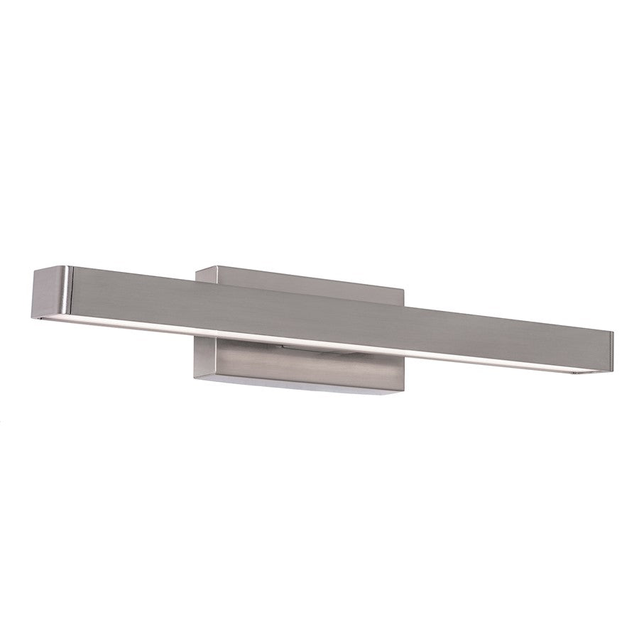 AFX Lighting Brock 2LT 18'' LED Vanity, Satin Nickel/White - BRCV1803LAJUDSN