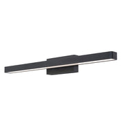AFX Lighting Brock 2LT 24'' LED Vanity, Black/White - BRCV2403LAJUDBK