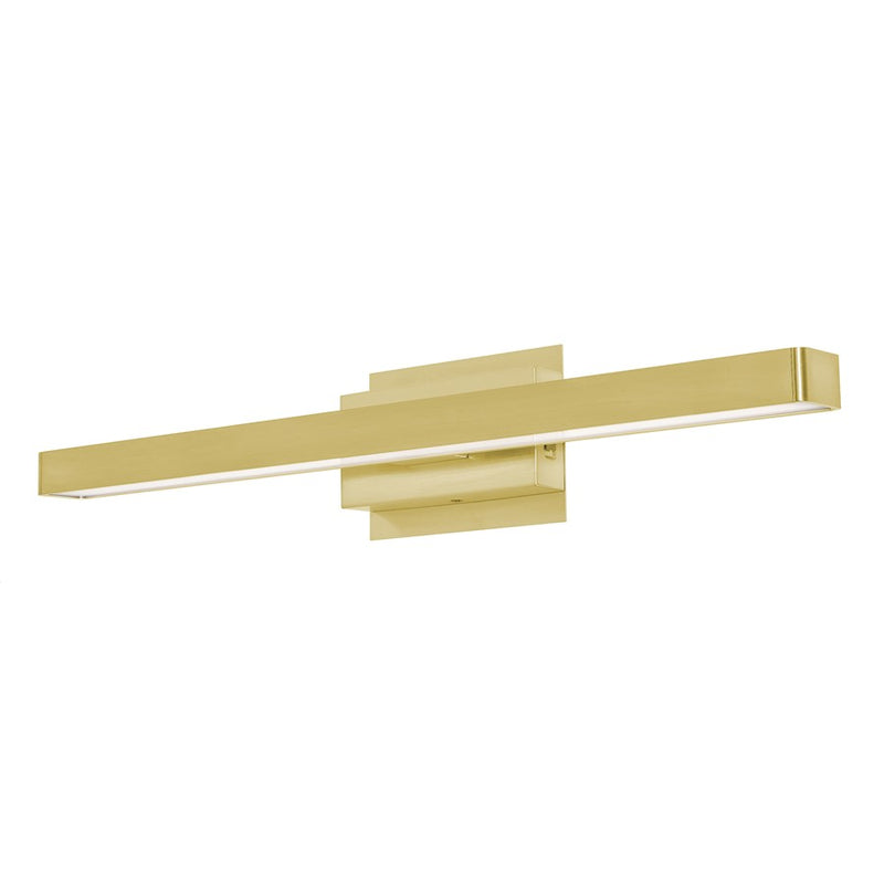AFX Lighting Brock 2LT 24'' LED Vanity, Satin Brass/White