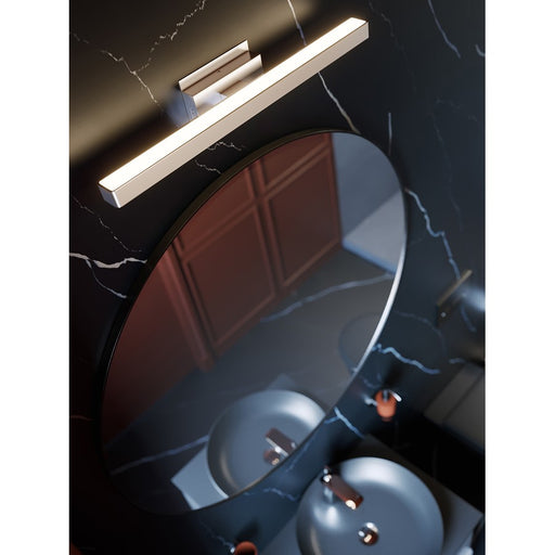 AFX Lighting Brock 2LT 36'' LED Vanity, Satin Nickel/White