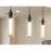 AFX Lighting Bari 1Lt 4" LED Pendant, Black/Clear
