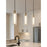 AFX Lighting Bari 1Lt 4" LED Pendant, Nickel/Clear