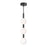 AFX Lighting Baroque 3 Light Pendant, Black/White - BRQP32LAJUDBK