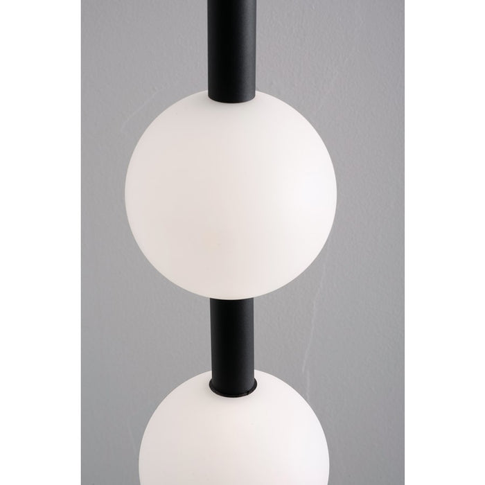 AFX Lighting Baroque 3 Light Pendant, Black/White