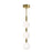 AFX Lighting Baroque 3 Light Pendant, Light Antique Brass/White - BRQP32LAJUDLB