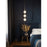 AFX Lighting Baroque 3 Light Pendant, Light Antique Brass/White