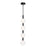 AFX Lighting Baroque 4 Light Pendant, Black/White - BRQP42LAJUDBK