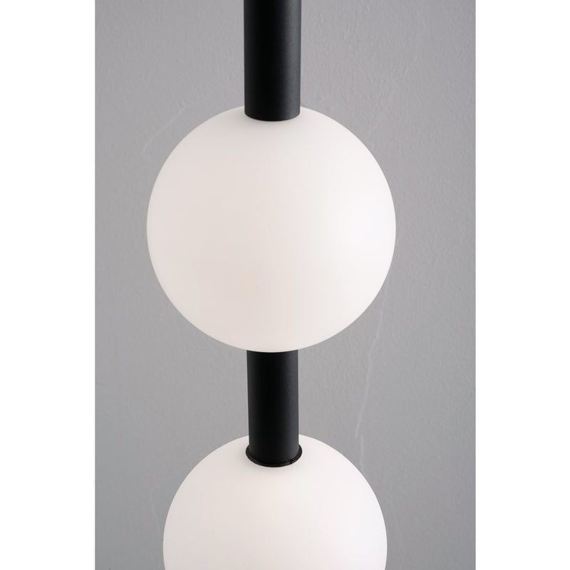 AFX Lighting Baroque 4 Light Pendant, Black/White