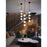 AFX Lighting Baroque 4 Light Pendant, Black/White