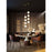 AFX Lighting Baroque 4 Light Pendant, Light Antique Brass/White