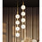 AFX Lighting Baroque 4 Light Pendant, Light Antique Brass/White