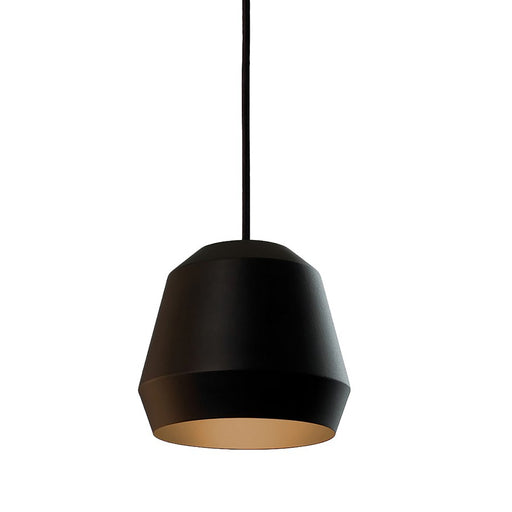 AFX Lighting Bronx Lt 10" Medium Pendant, Gold/Black - BRXP10MBBKGD