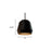 AFX Lighting Bronx Lt 10" Medium Pendant, Gold/Black