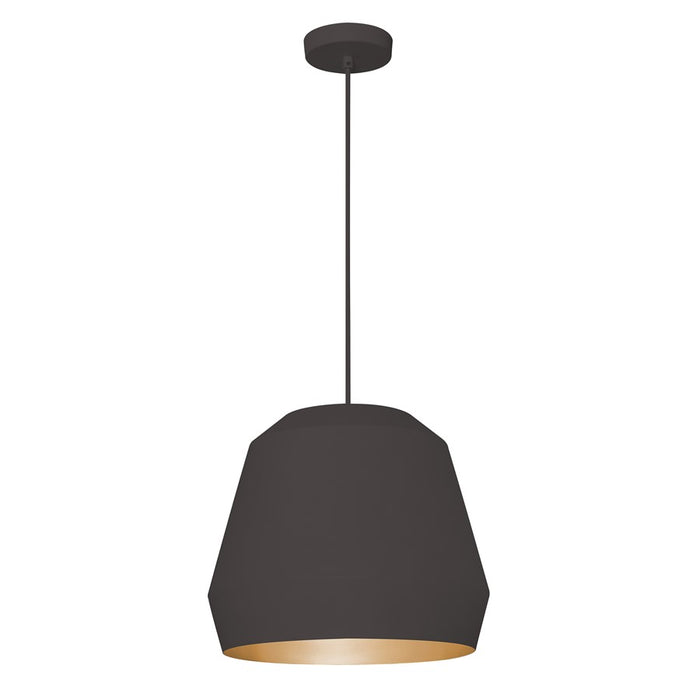 AFX Lighting Bronx Lt 14" Medium Pendant, Gold/Black