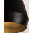 AFX Lighting Bronx Lt 14" Medium Pendant, Gold/Black